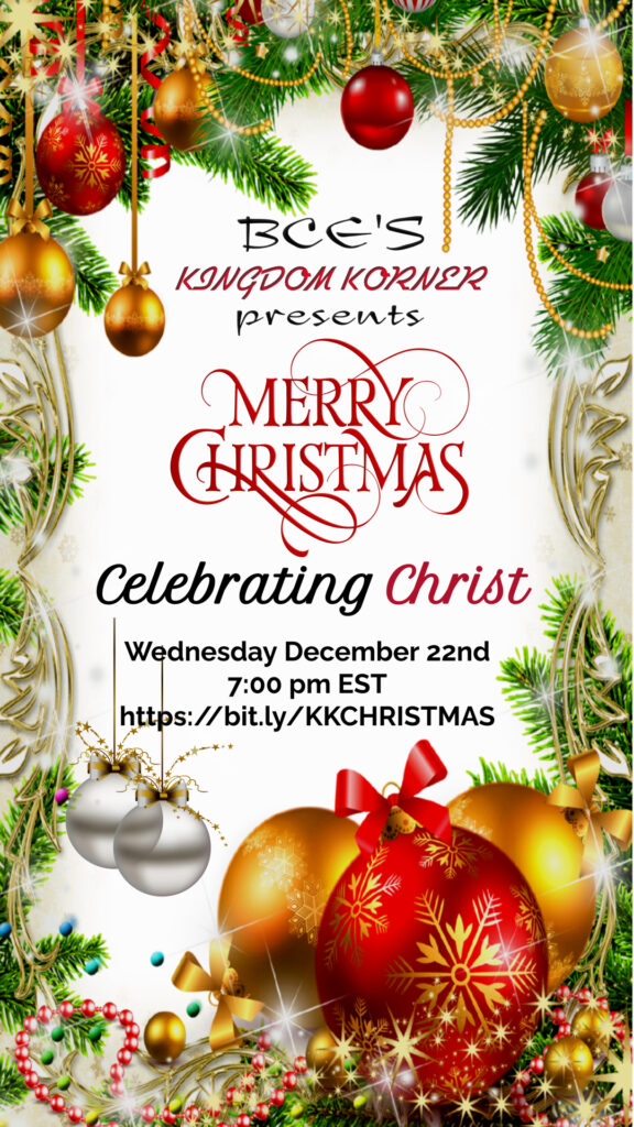 Kingdom Korner's Christmas Event - Celebrating Christ